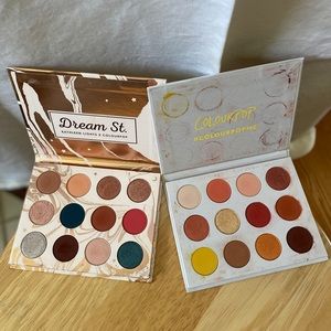 Colourpop eyeshadow palettes: dream st, cute af